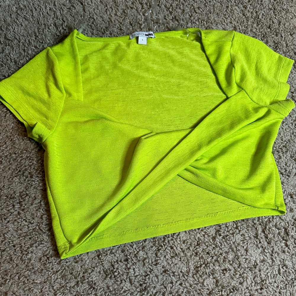 Lime green  Fashion Nova crop top